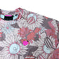 Pink Floral Design Sweatshirt M Men's Casual Crew Neck Long Sleeve