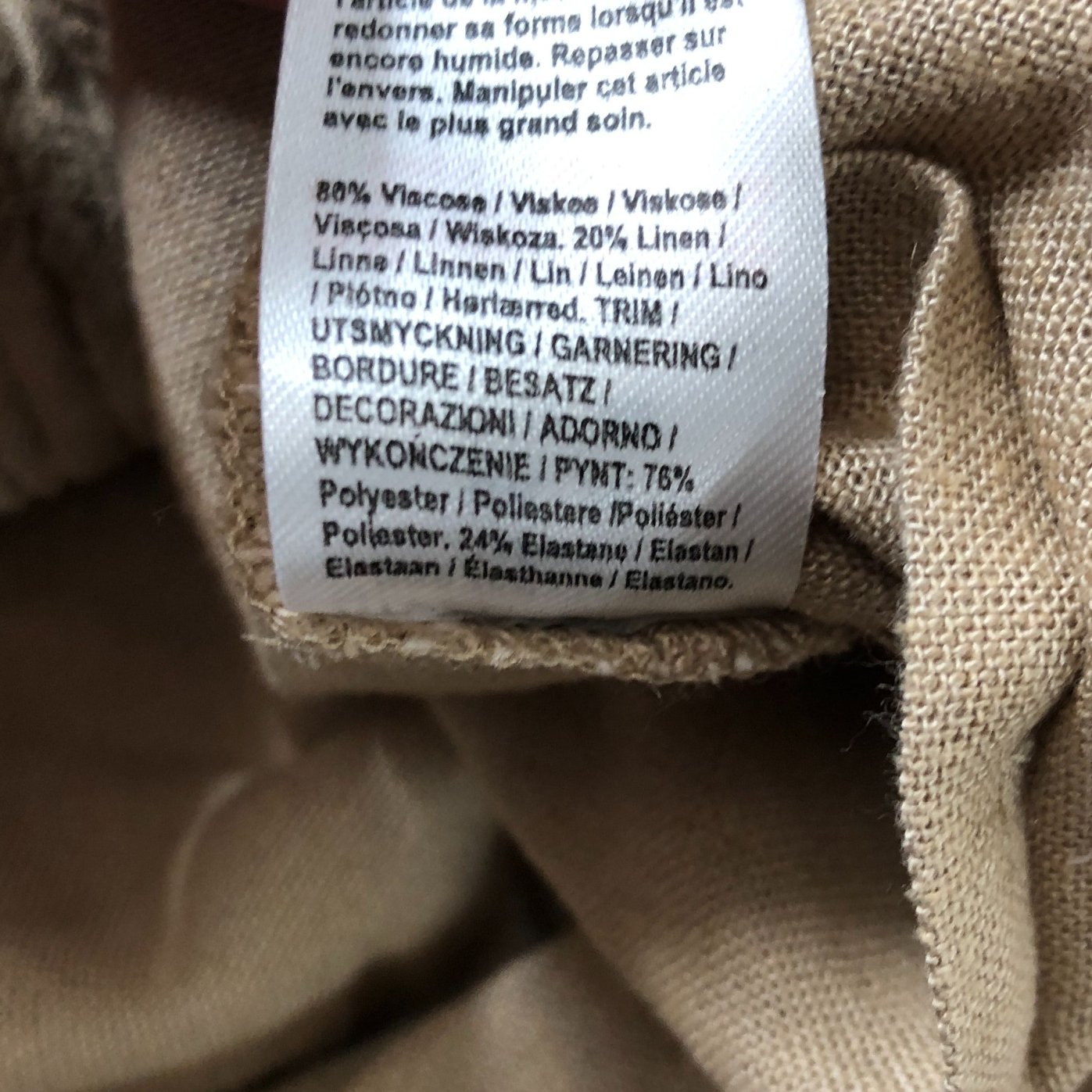 River Island Size 16 Women's Tan Pleated Top Corset Look Smocked Back