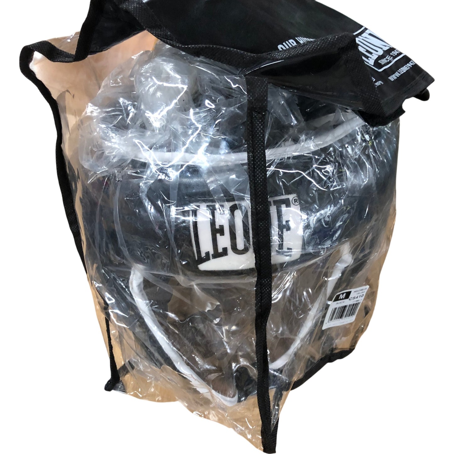 LEONE CS410 Medium Black Velcro Headgear Boxing Protective Gear