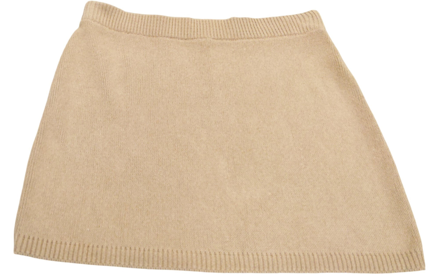 River Island Women's Knitted Skirt UK4 Camel Beanie Style New With Tags
