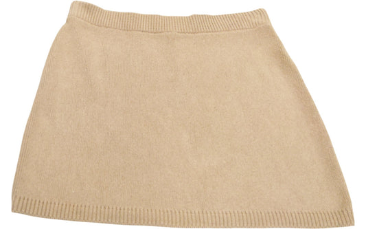 River Island Women's Knitted Skirt UK4 Camel Beanie Style New With Tags