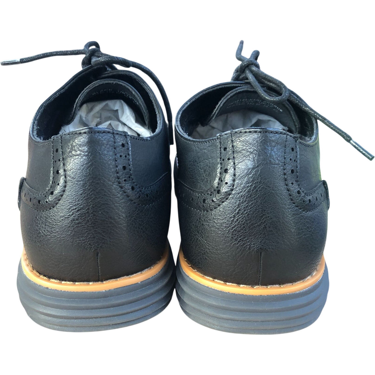 Deakins Karl Brogue Black Leather Formal Shoes Men's Size 12