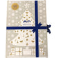 Grey Deluxe Christmas Advent Calendar Count Down With Sparkly Accessories