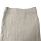 River Island Women's Knitted Midi Skirt Cream Ribbed Cotton Blend Size 6