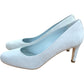 Lizzie Court Heels UK5 Women's Suede Mid Heel Pale Blue