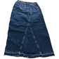 River Island Denim Skirt Size 8 UK Women's Blue Straight Cut Casual Style