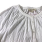 White Short Sleeve Jersey Button Up Top - Size 12
