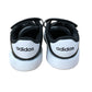 Adidas Baby Sneakers UK5K Toddler Black White Easy Fastening Casual Shoes