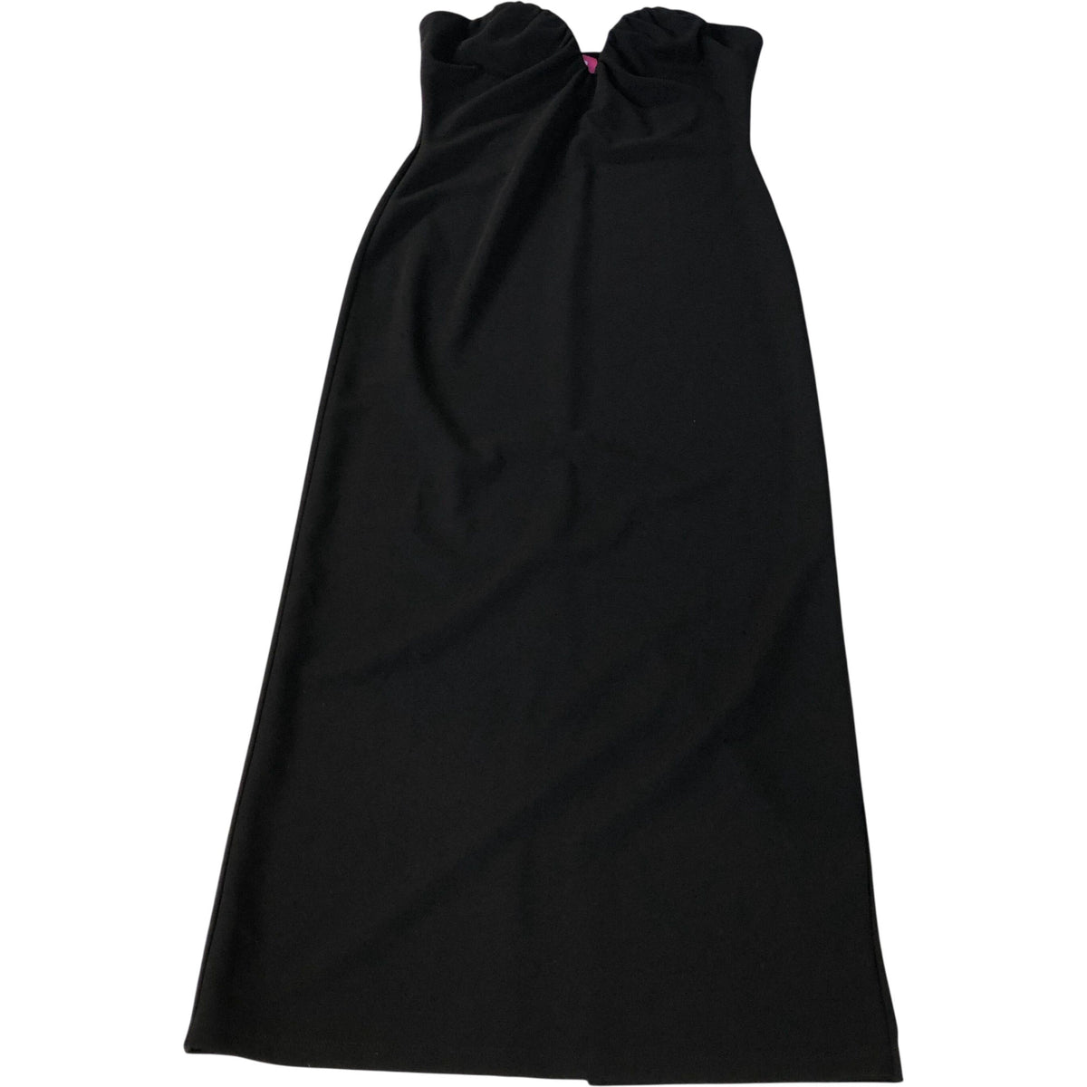River Island Black Strapless Midi Dress UK12 Women's Sleek Bodycon