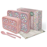 Beola 2 Pcs Bento Box Leakproof Meal Planner Set Combo Pink