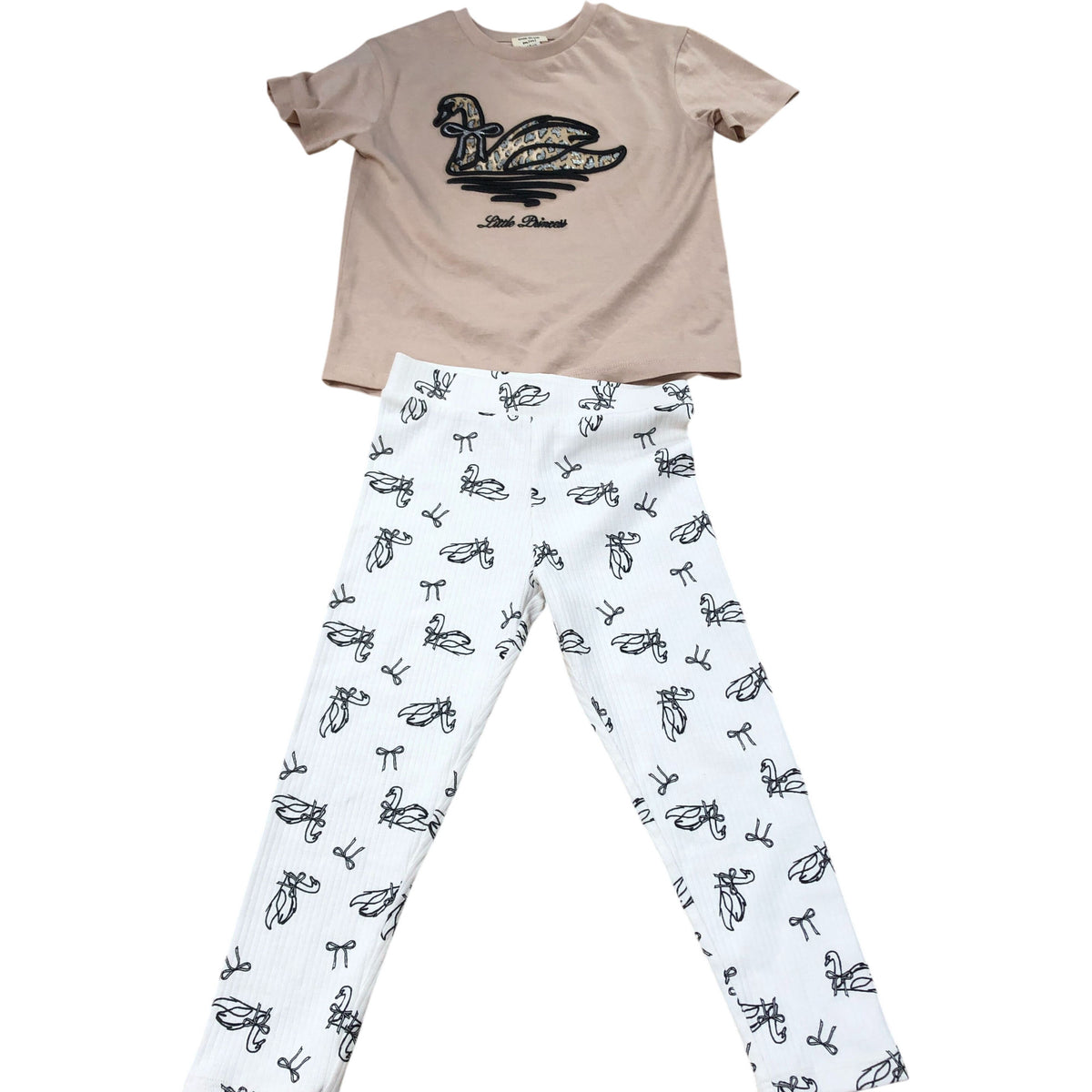 River Island Little Princess T-Shirt Leggings Set Kids 2-3 Years