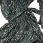 Sequinned Dress UK18 Women's Long Sleeve Wrap Style Black Green