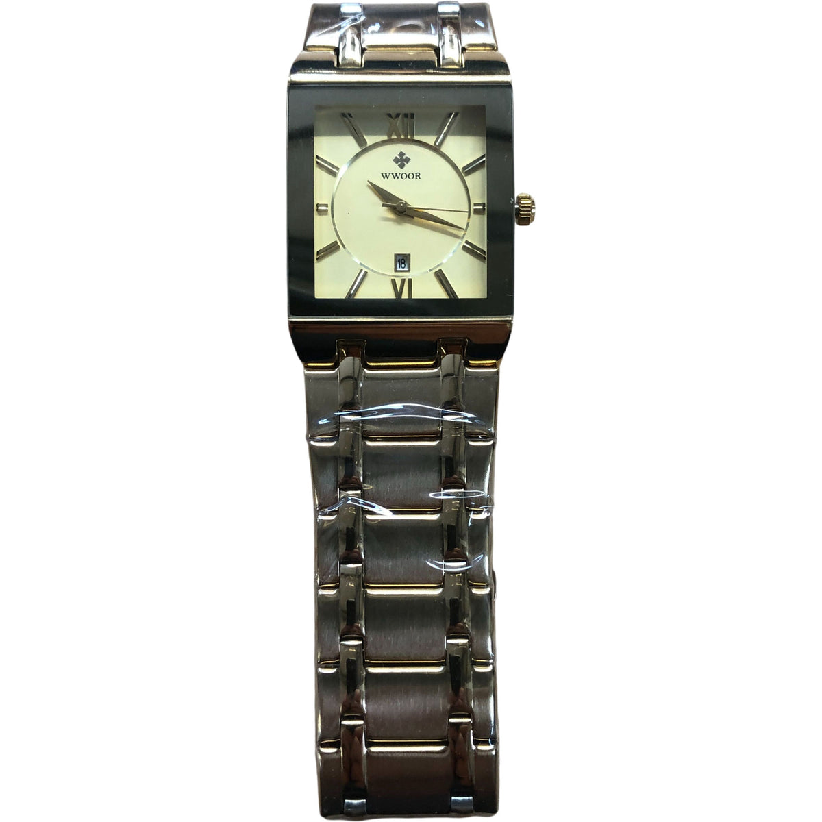 WYOOR Women's Gold Square Quartz Watch Stainless Steel