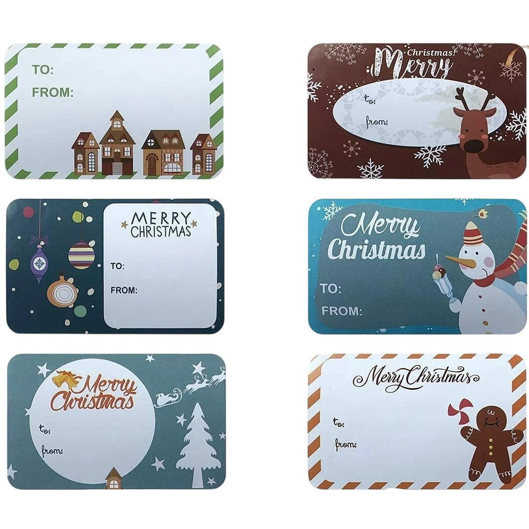 Merry Christmas Gift Tags Roll To From Labels 250 Pieces