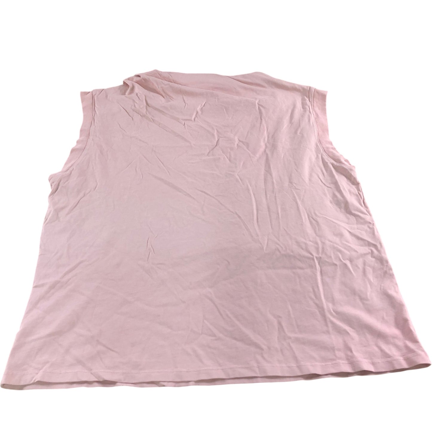 River Island Sleeveless Top UK18 Women's Pink Cotton Lightweight Casual Wear