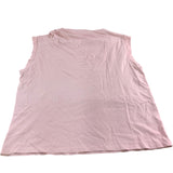 River Island Sleeveless Top UK18 Women's Pink Cotton Lightweight Casual Wear