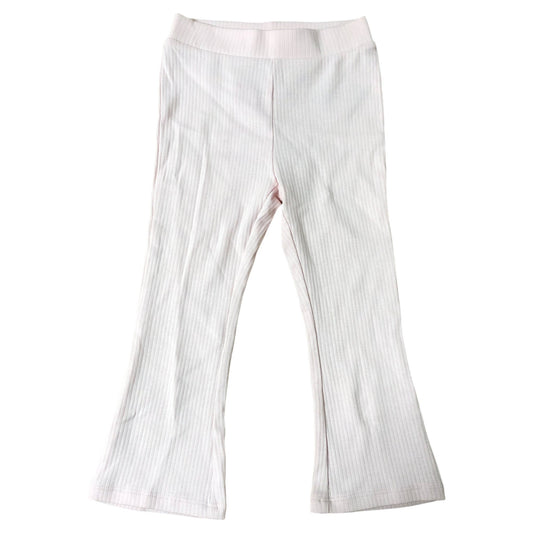River Island Mini Girls' Trousers 18-24 Months Pink Ribbed Stretch Fit