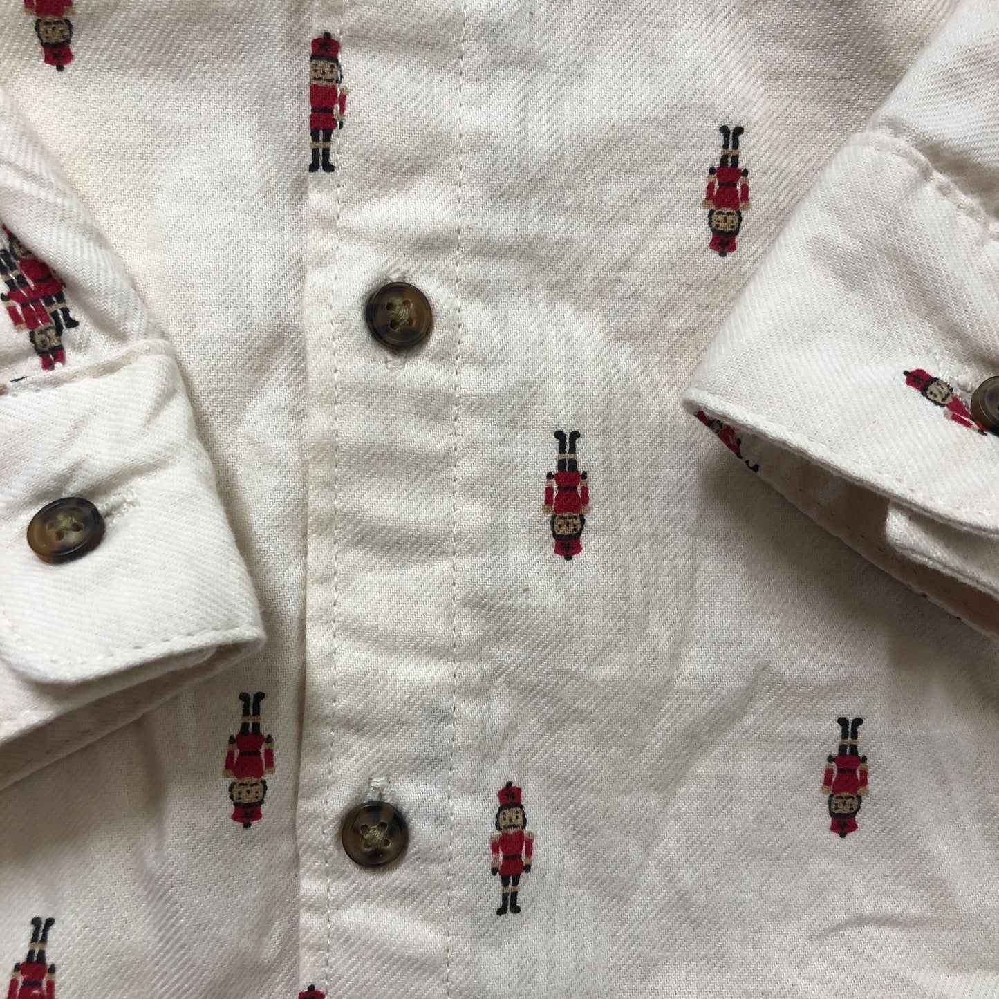 Carter's Child Of Mine Nutcracker Print Shirt 2 Years Toddler Long Sleeve Cotton
