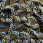 Floral Long Sleeve Viscose Dress UK8 Women's Black Blue Pattern
