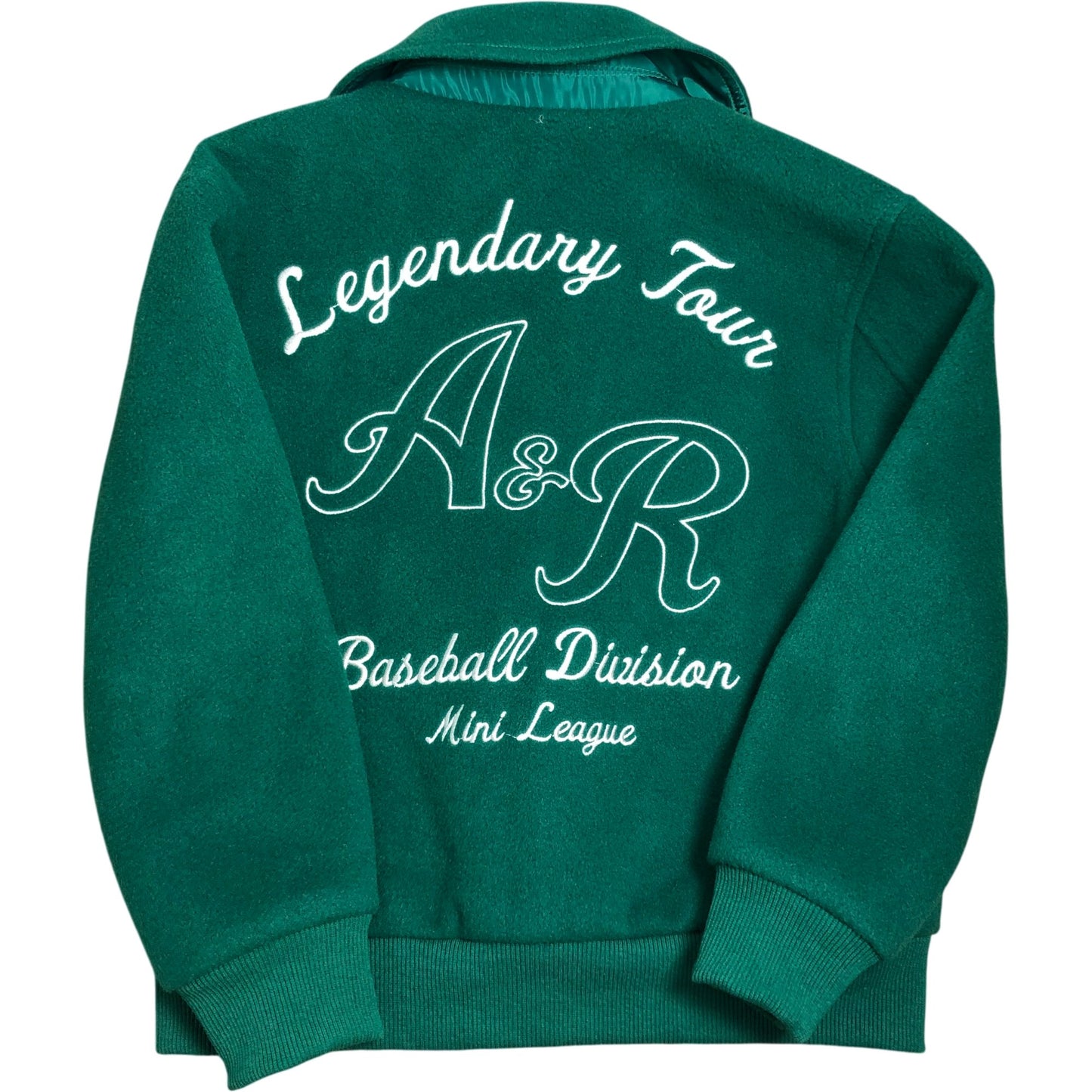 Angel & Rocket Legendary Tour Baseball Division Kid Varsity Jacket 6 Years Green
