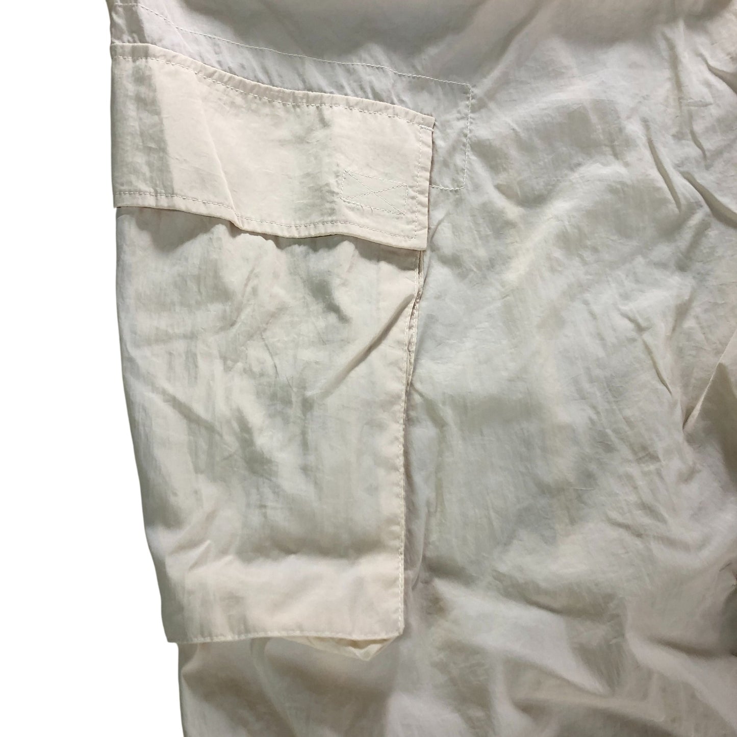 River Island Cargo Trousers UK14 Women's Cream Lightweight