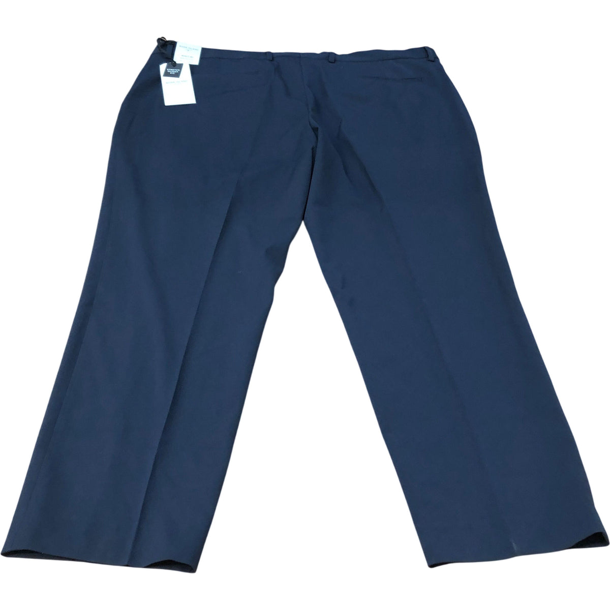 River Island Men's Trousers Navy Blue Stretch Material