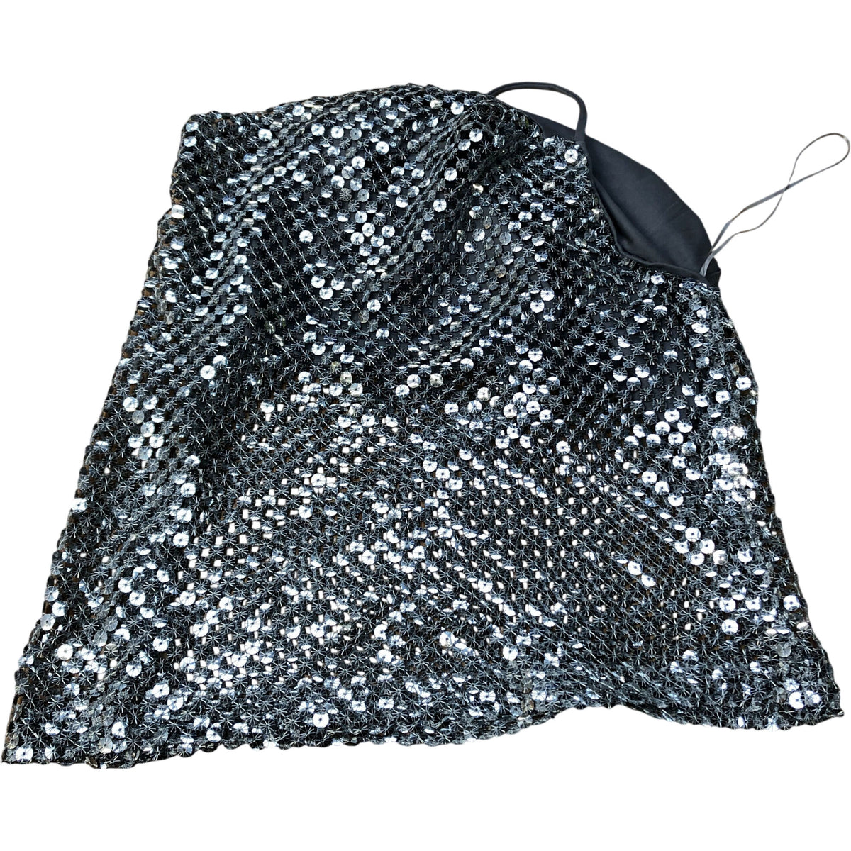 River Island Sequin Tank Top UK Size 12 Women's Sparkly Party Sleeveless Top