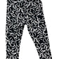River Island 12-18 Months Girls Black White Bow Print Leggings