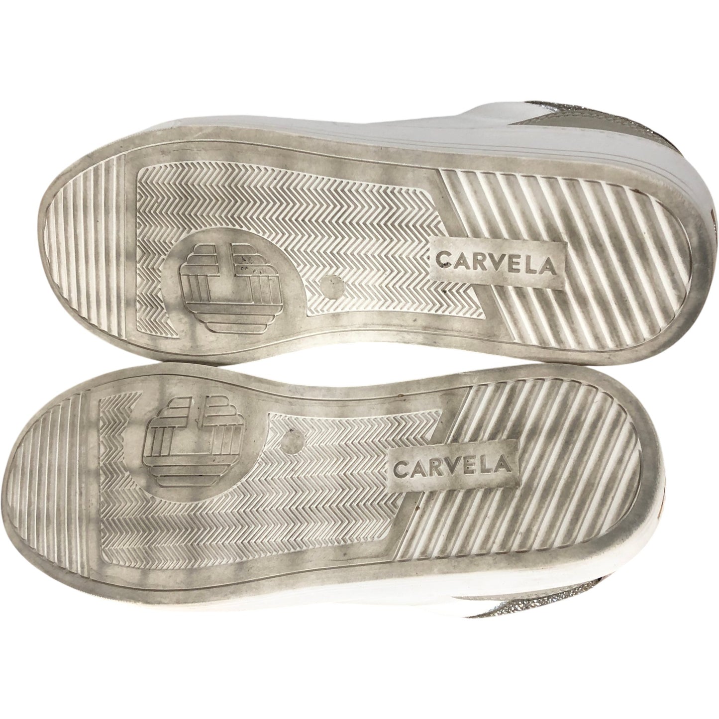 Carvela Silver Detailing Platform Trainers Size UK 6.5 Women's Casual Footwear