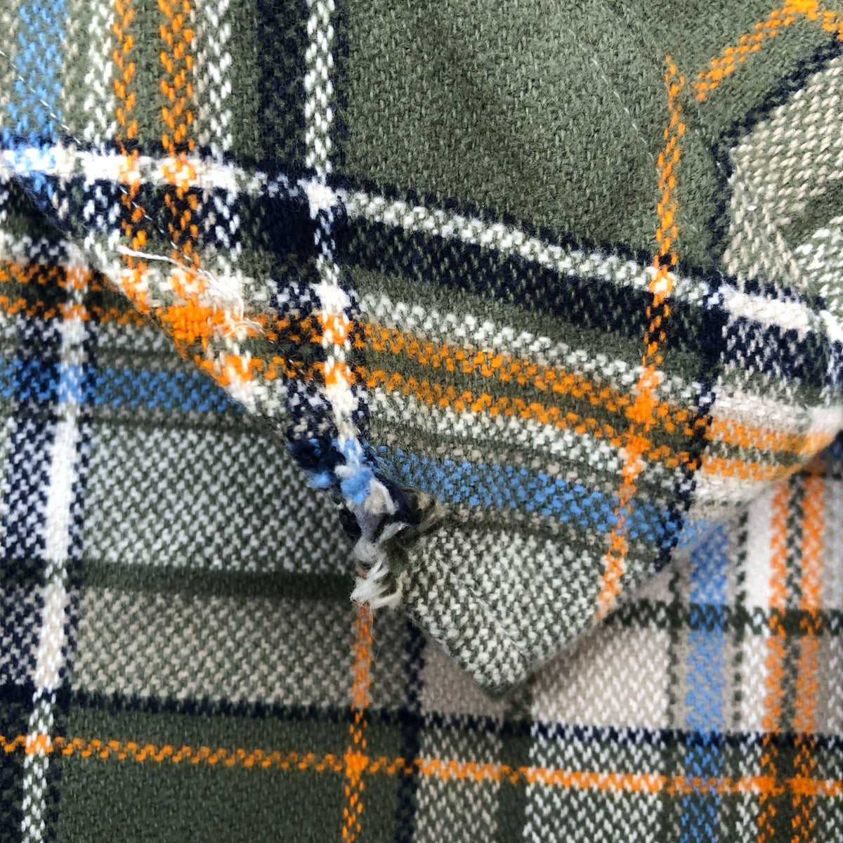 Green Plaid Flannel Shirt Size XXL