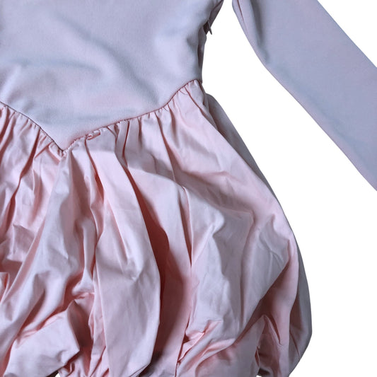 River Island Dress 3-4 Years Girls Long Sleeve Pink Cotton Balloon Style