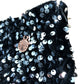Girls Sequin Shorts Size 12 Years Black Silver Party Wear