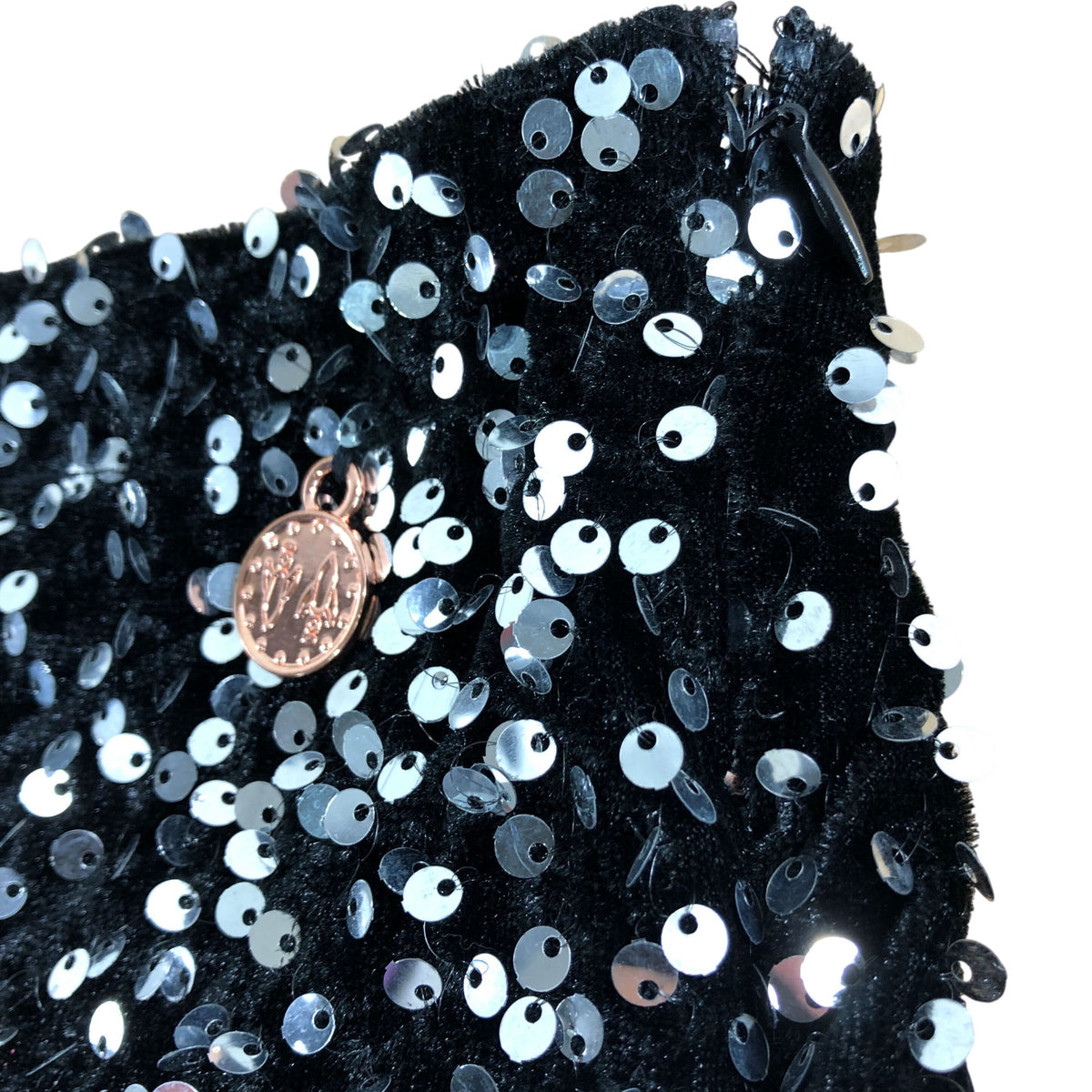Girls Sequin Shorts Size 12 Years Black Silver Party Wear
