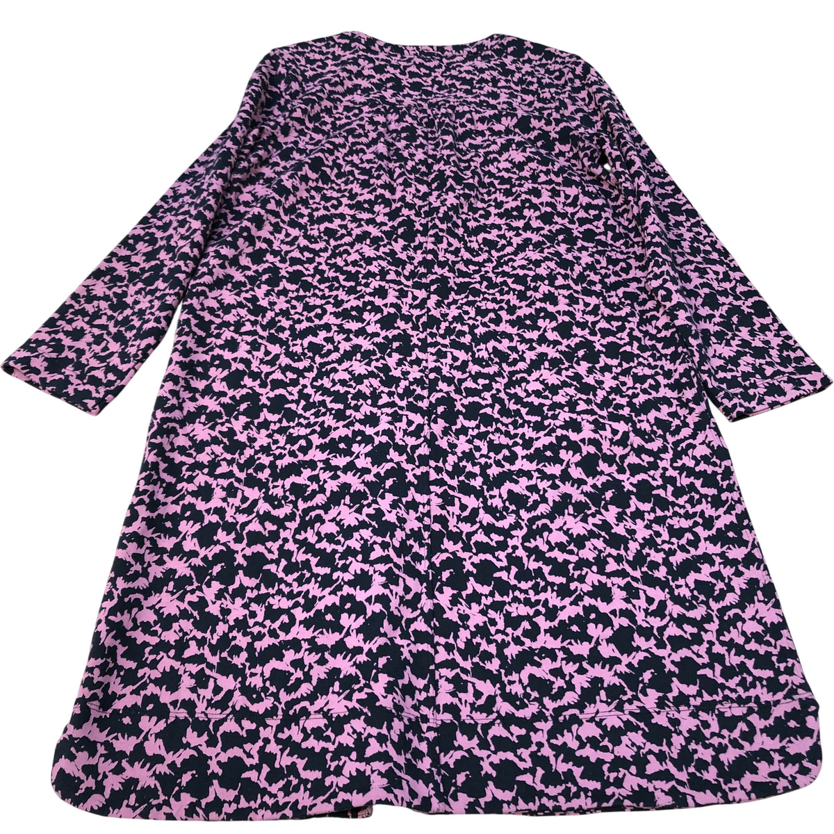 Long Sleeve Dress UK10 Women's Floral Print Cotton Comfortable