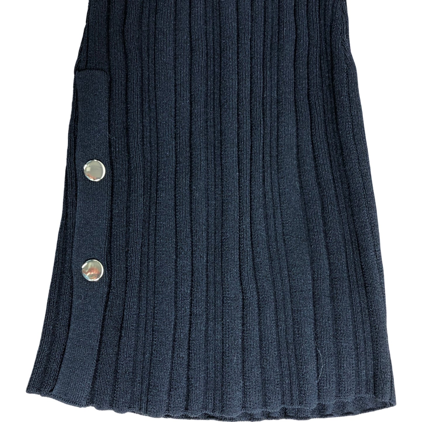 River Island Black Flared Ribbed Trousers UK8 Women's Stretchy Chic Style