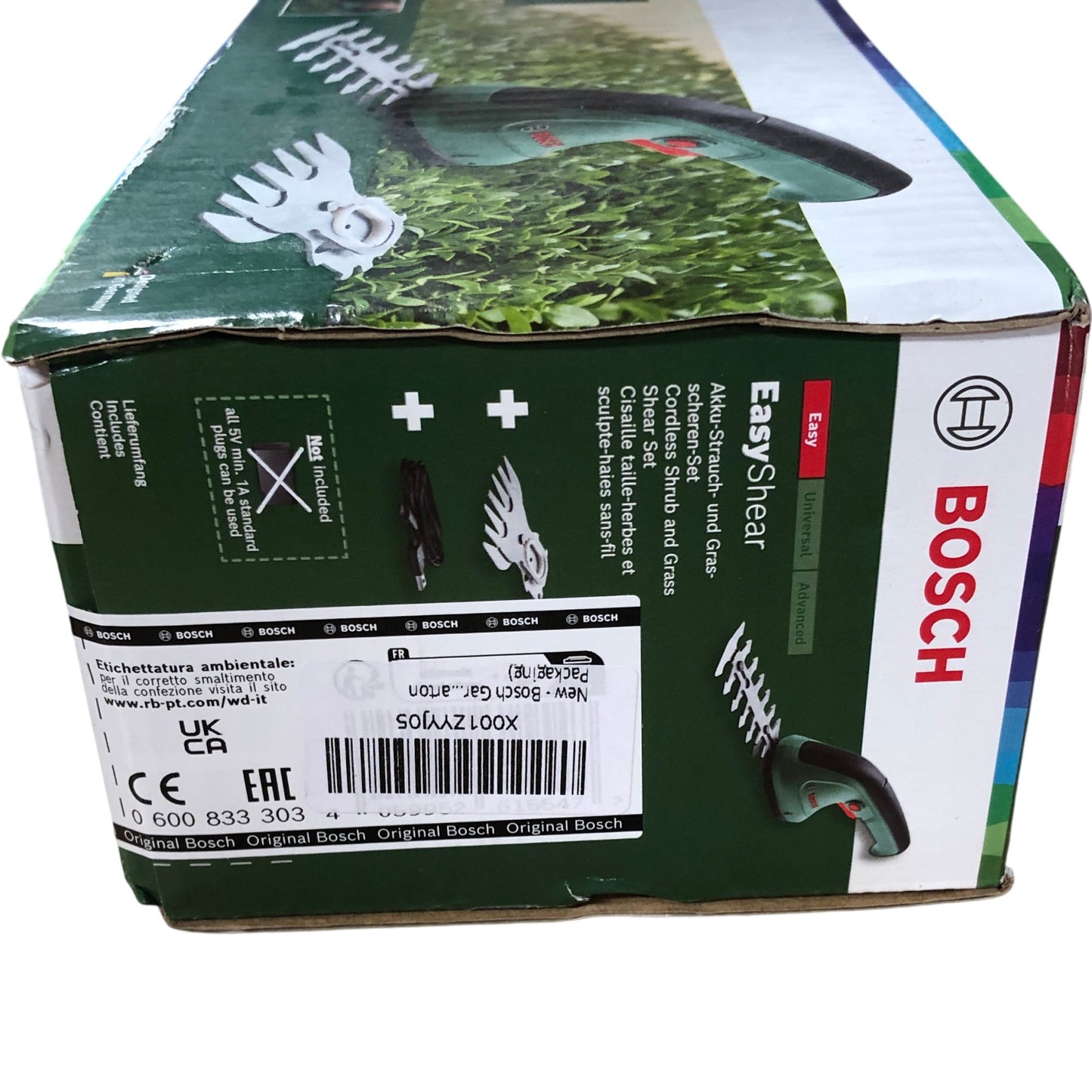 BOSCH EasyShear 3.6V Cordless Shrub and Grass Shear Set Lightweight Easy Use