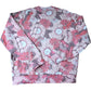 Pink Floral Design Sweatshirt M Men's Casual Crew Neck Long Sleeve