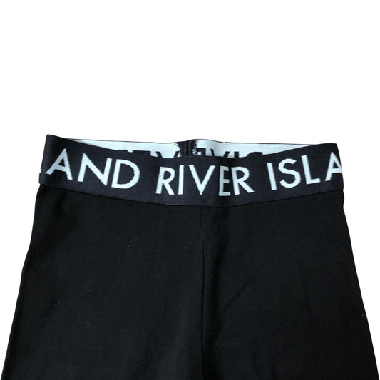 River Island Girls Leggings Age 9-10 Black Stretch Comfortable Casual Wear