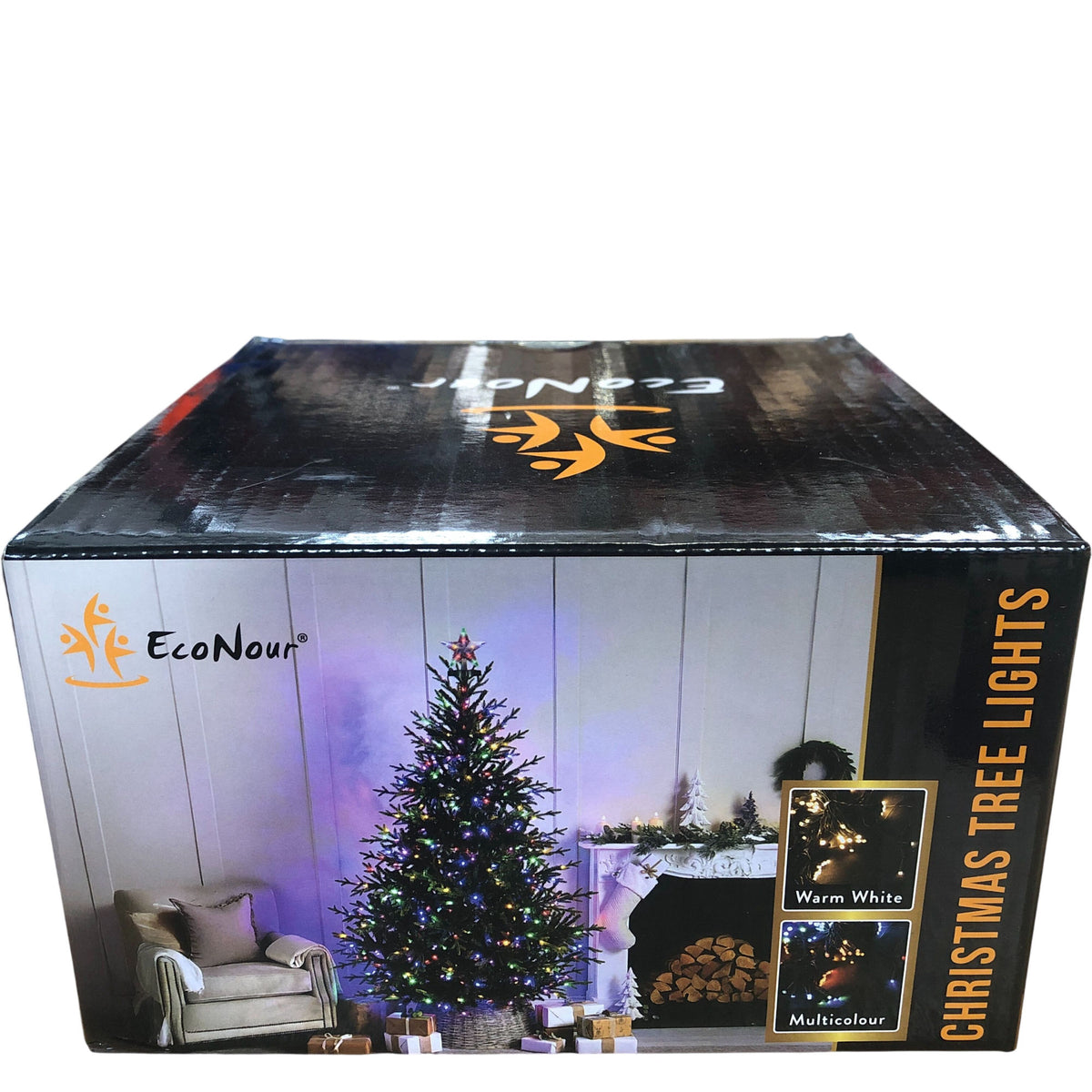 EcoNour 400 Led Christmas Tree Lights Multicolor 8 Lighting Modes Mains Plug