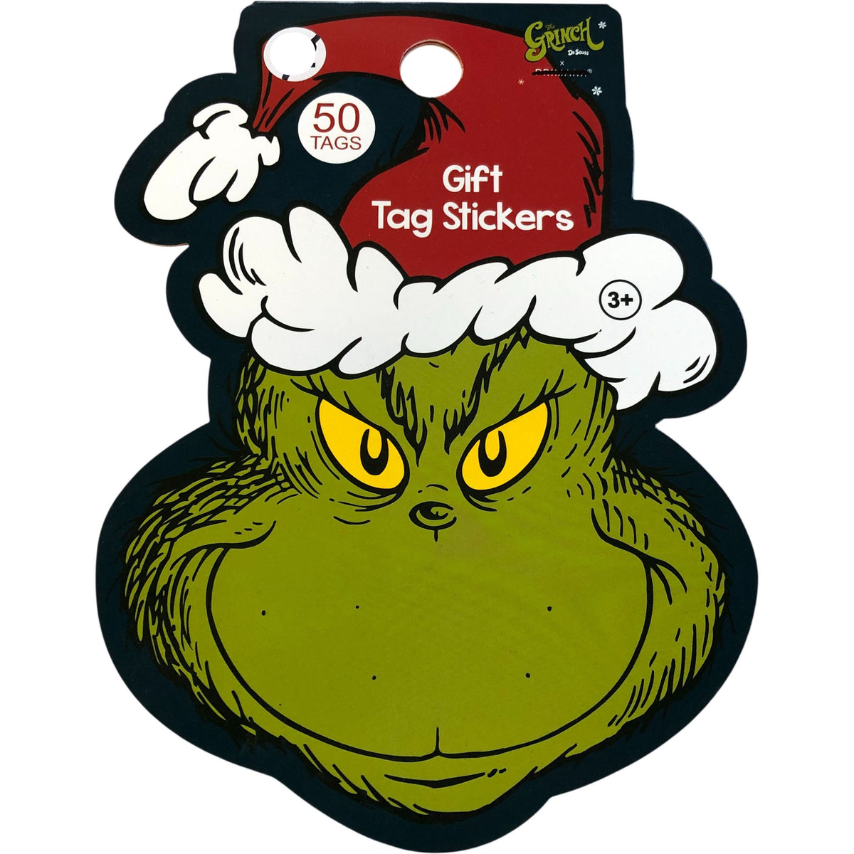 Grinch Gift Tag Christmas Stickers 50 Tags