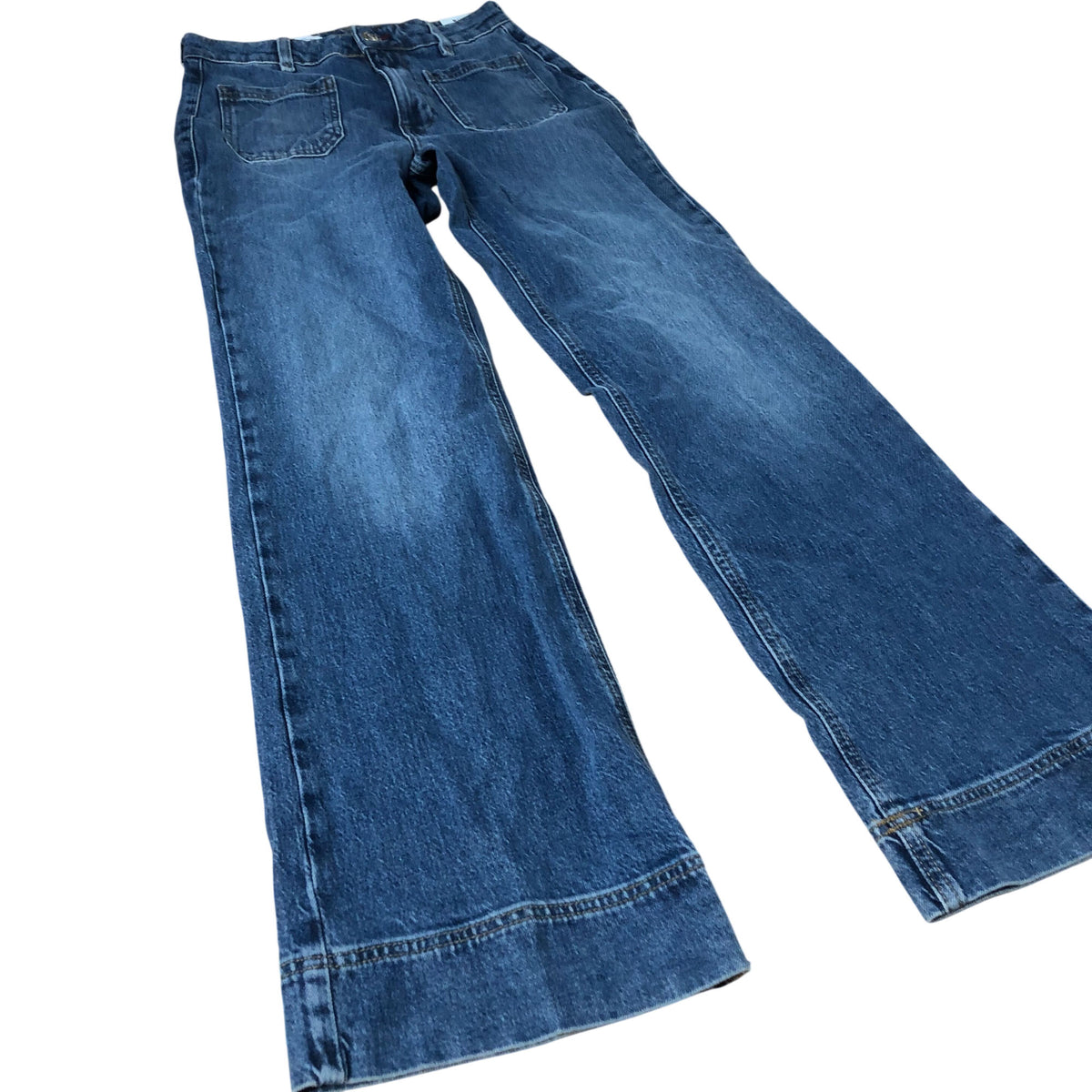 River Island Jeans Women's Wide Leg Denim Blue Classic Style Blue Wash UK8