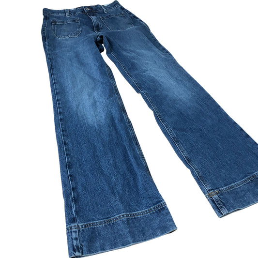 River Island Jeans Women's Wide Leg Denim Blue Classic Style Blue Wash UK8