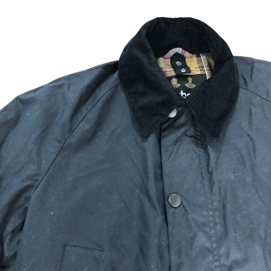 Barbour Ashby Wax Jacket Small Men's Black Outerwear Classic Cotton
