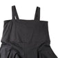 Brown Midi Dress XL Women's Cotton Sleeveless Flared Style