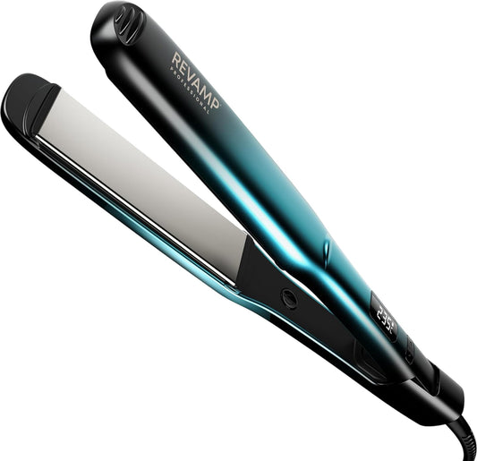 REVAMP Ultra X Shine Ceramic Straightener 125mm & 38mm Wider Plates ION