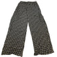 River Island Black And White Geometric Trousers UK8 Women's Lightweight Viscose