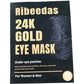RIBEEDAS 24K Gold Eye Mask Under Eye Patches 20 Pairs For Women And Men