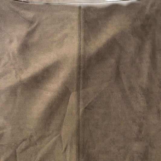 Brown Midi Skirt Women's Polyester Flared Casual Wear