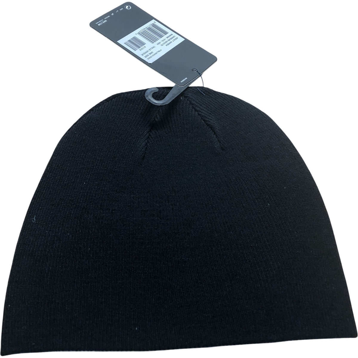Nike Team Performance Beanie Hat One Size Unisex Black Embroidered Logo Warm