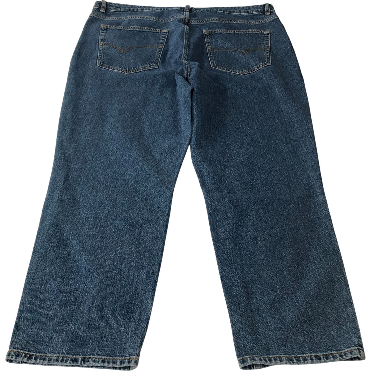 Blue Straight Leg Jeans Size 18 Comfort Fit